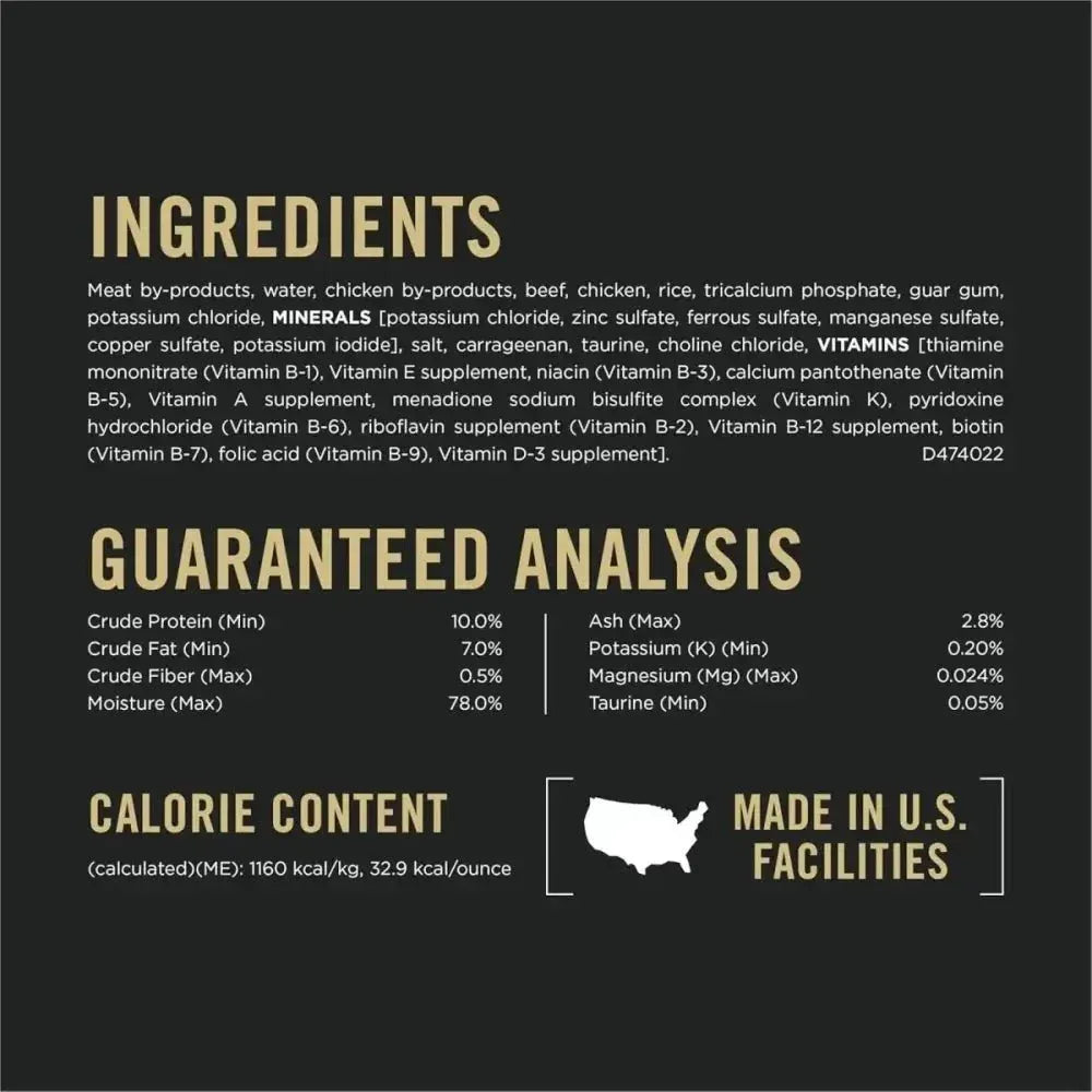 Pro Plan Urinary Tract Health Beef & Chicken Entree Canned Cat Food - Talis Us