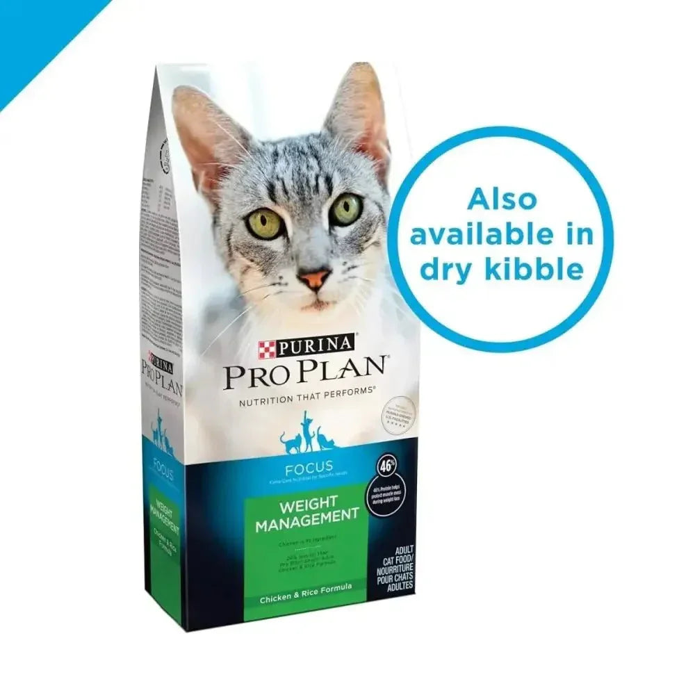 Pro Plan Weight Management Turkey & Rice Entree Adult Wet Cat Food 24 / 3 oz - Talis Us