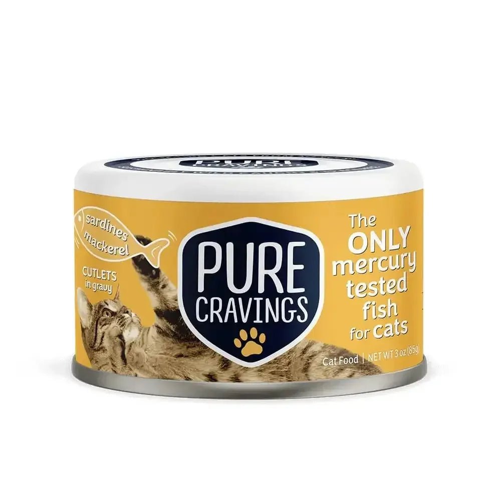 Pure Cravings Innovative New Pet Brand Wild Sardines & Mackerel, Cutlets in Gravy Wet Cat Food - Talis Us