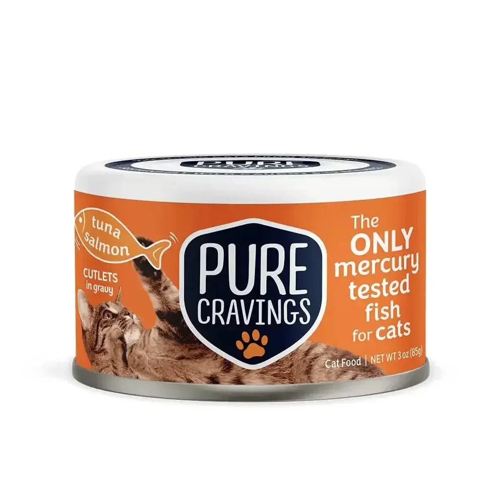Pure Cravings Innovative New Pet Brand Wild Tuna & Salmon, Cutlets in Gravy Cutlets in Gravy Wet Cat - Talis Us