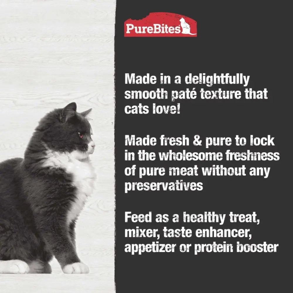PureBites 100% Chicken Pure Protein Pate Cat Food 12 / 2.5 oz - Talis Us