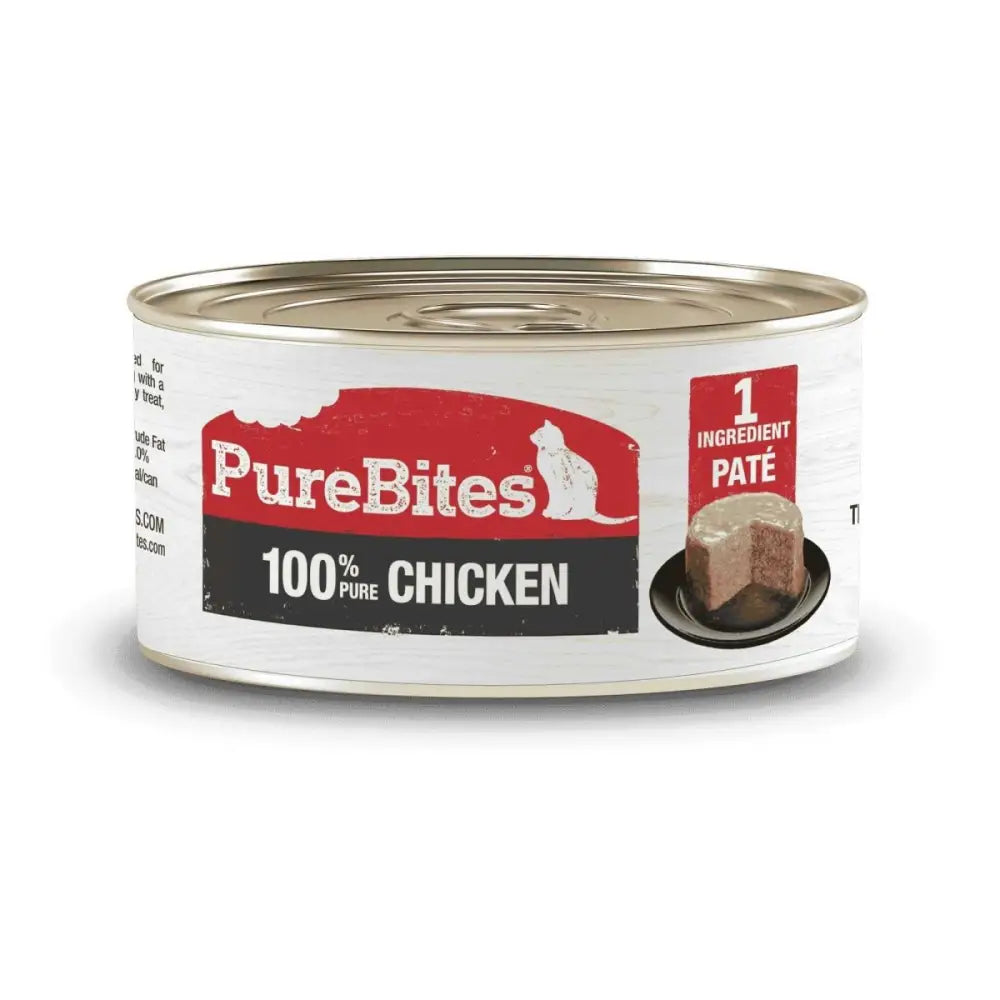 PureBites 100% Chicken Pure Protein Pate Cat Food 12 / 2.5 oz - Talis Us