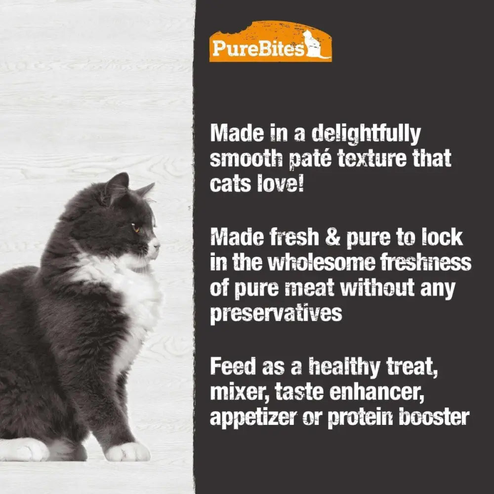 PureBites 100% Pure Protein Duck Pate Cat Food 12 / 2.5 oz - Talis Us