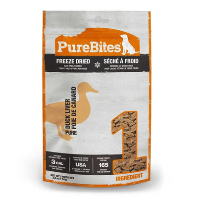 PureBites Duck Liver Freeze Dried Dog Treats 2.6 oz - Talis Us
