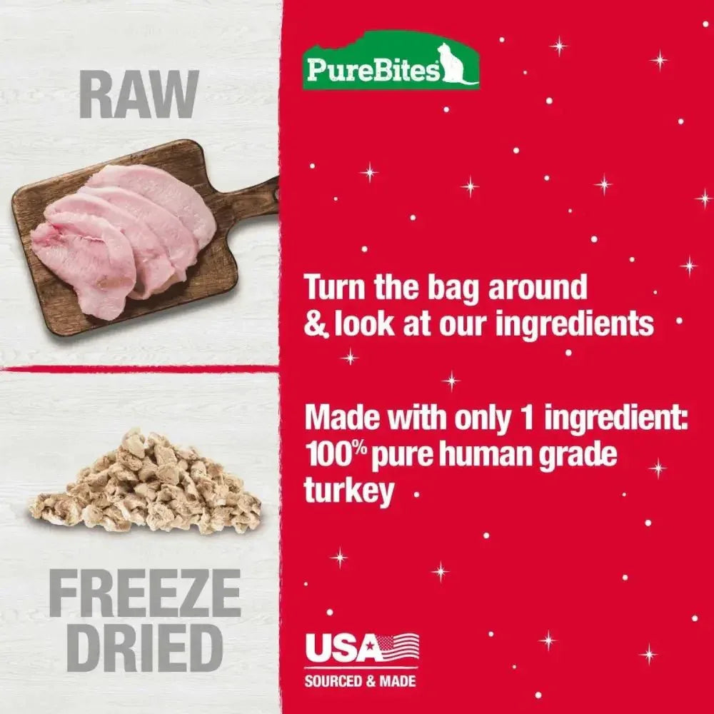 PureBites Holiday Turkey Cat Treats .81 oz - Talis Us