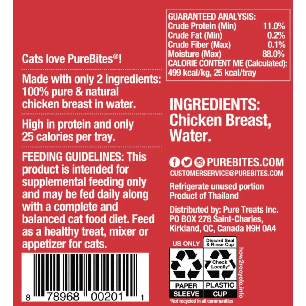 PureBites Mixers Chicken Breast in Water Cat Food 12 / 1.76 oz - Talis Us