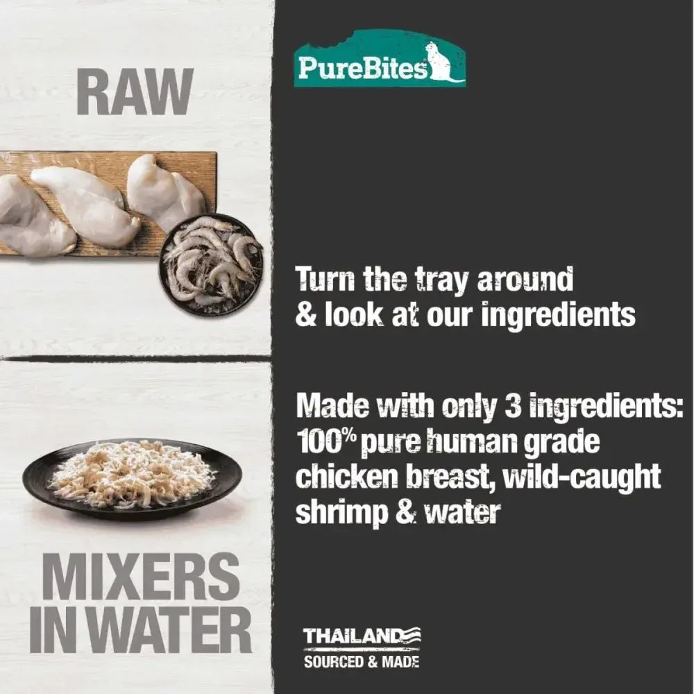 PureBites Mixers Chicken Breast & Wild Ocean Shrimp in Water Cat Food 12 / 1.76 oz - Talis Us