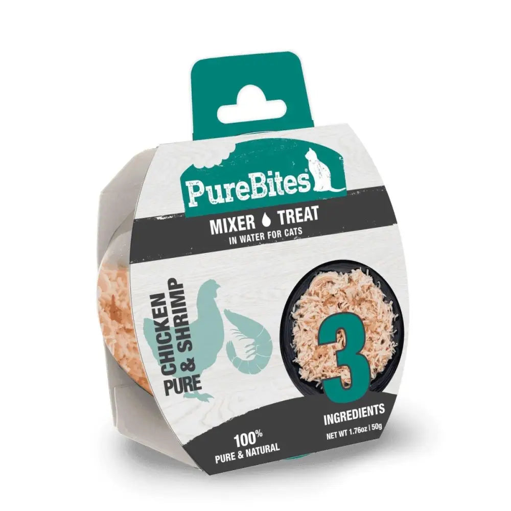 PureBites Mixers Chicken Breast & Wild Ocean Shrimp in Water Cat Food 12 / 1.76 oz - Talis Us