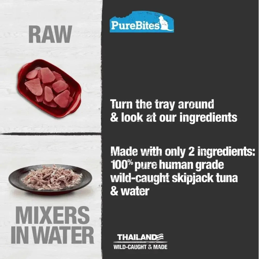 PureBites Mixers Wild Skipjack Tuna in Water Cat Food 12 / 1.76 oz - Talis Us