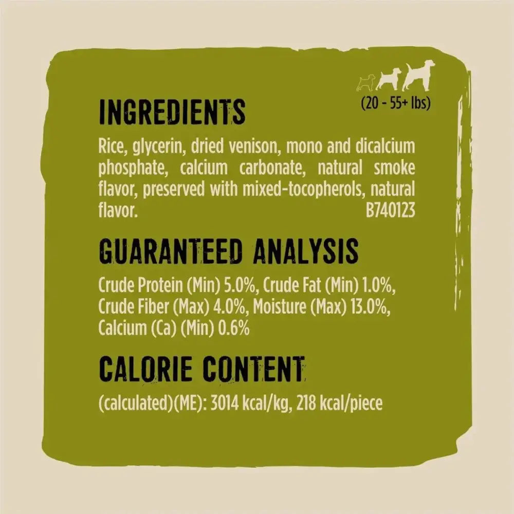 Purina Prime Bones Dog Chew Filled with Wild Venison Medium 9.7 oz - Talis Us