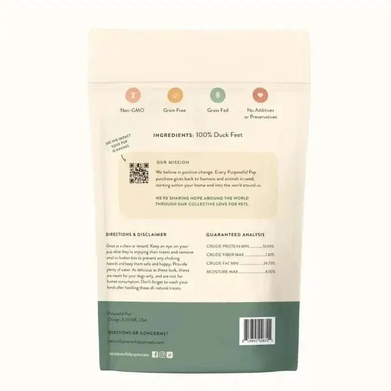 Purposeful Pup Treats Duck Feet Dog Treats - Talis Us