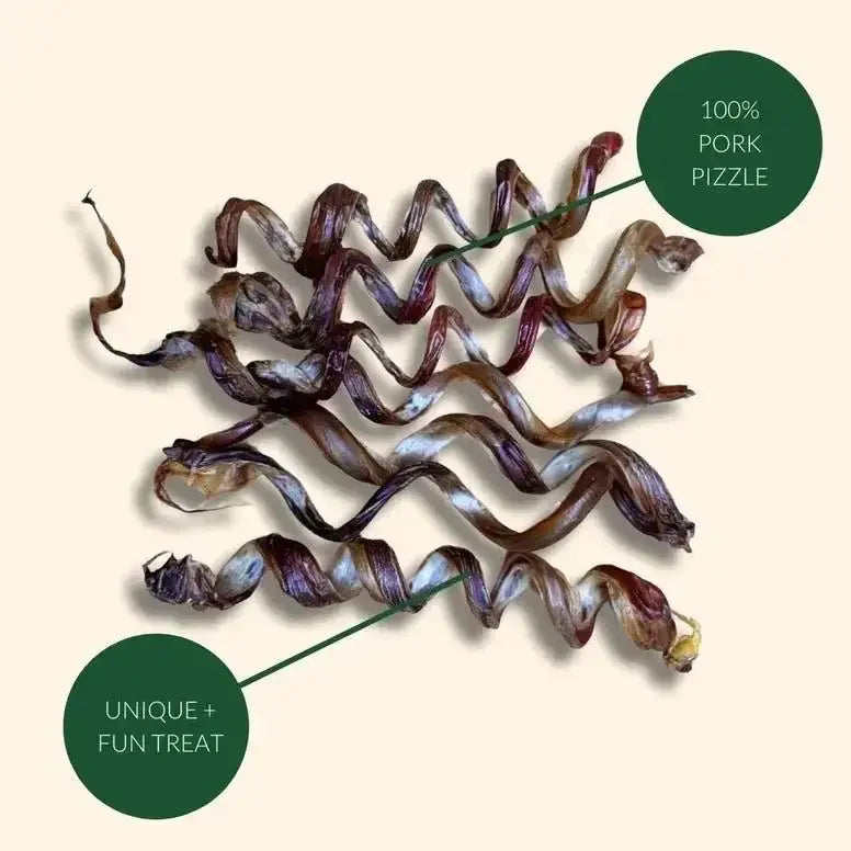 Purposeful Pup Treats Pork Pizzle Spiral Dog Treats 10 Pk - Talis Us