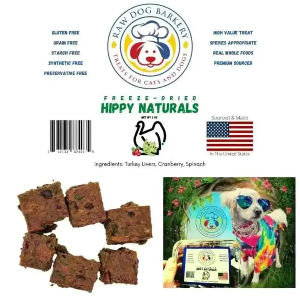 Raw Dog Barkery Hippy Naturals Dog Treats 1LB BULK - Talis Us