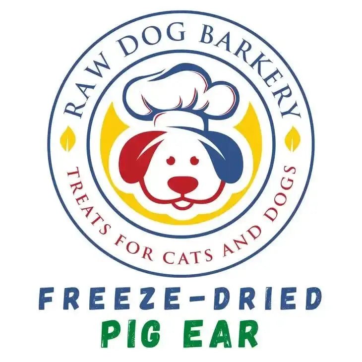 Raw Dog Barkery Pig Ears for Dogs Pork Dog Chew Treats 12 - Pack - Talis Us