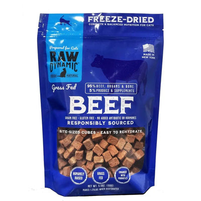 Raw Dynamic Freeze - Dried Grass Fed Beef Recipe Cat Food - Talis Us