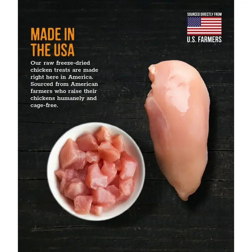 Raw Freeze Dried Chicken Dog Treats, Orange, 2.3 Oz - Talis Us