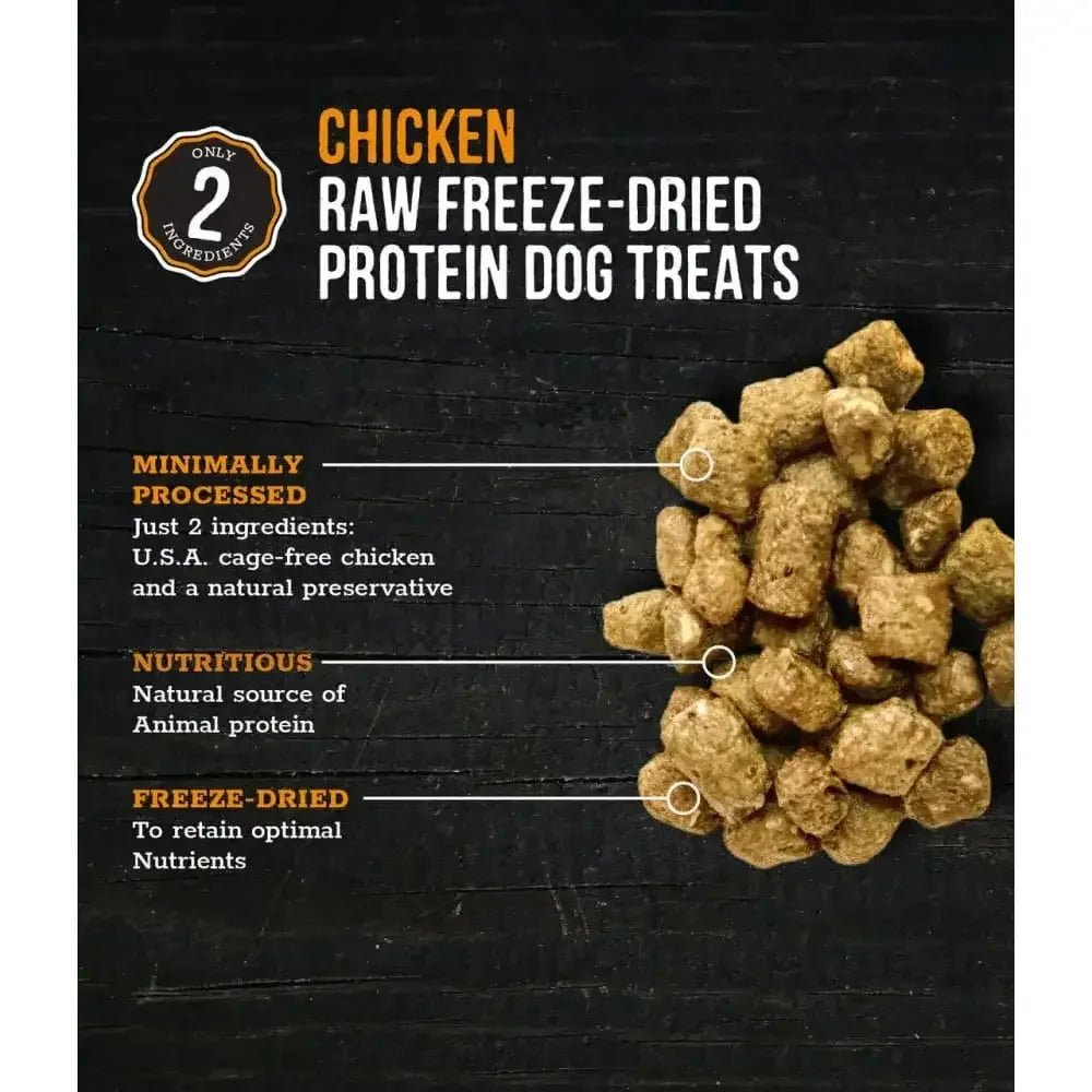 Raw Freeze Dried Chicken Dog Treats, Orange, 2.3 Oz - Talis Us