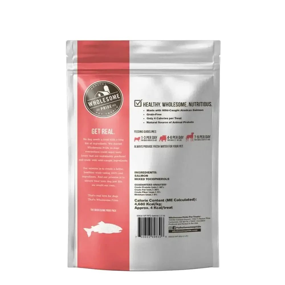 Raw Freeze Dried Salmon Dog Treats, Pink, 2.3 Oz - Talis Us