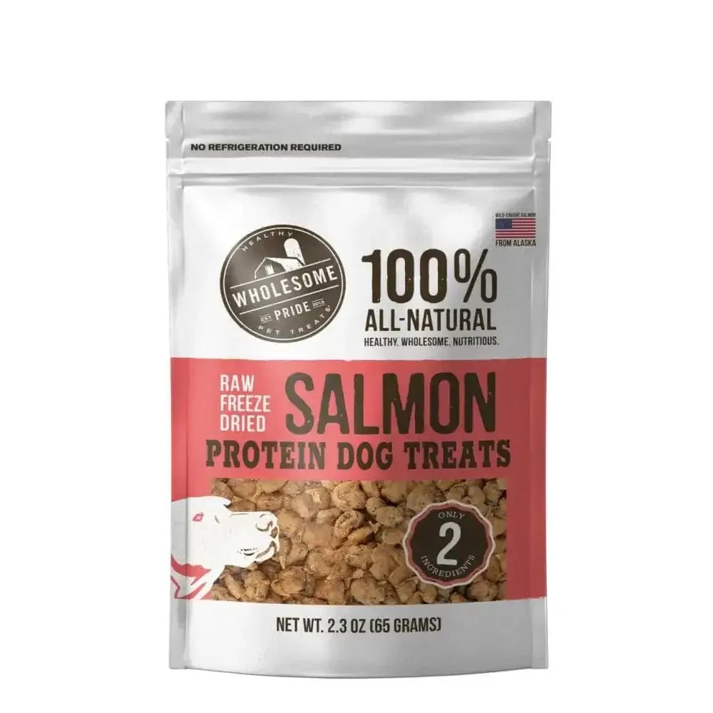 Raw Freeze Dried Salmon Dog Treats, Pink, 2.3 Oz - Talis Us