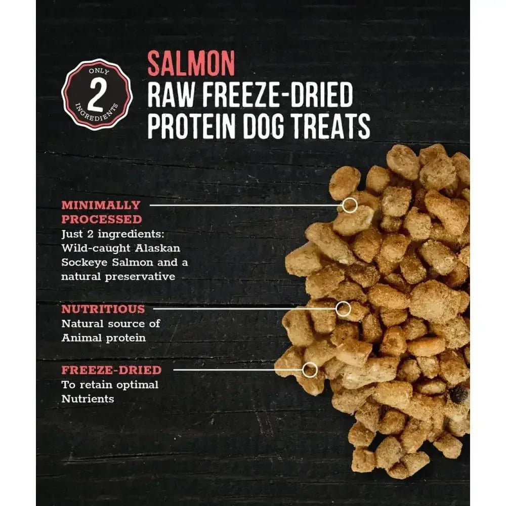 Raw Freeze Dried Salmon Dog Treats, Pink, 2.3 Oz - Talis Us