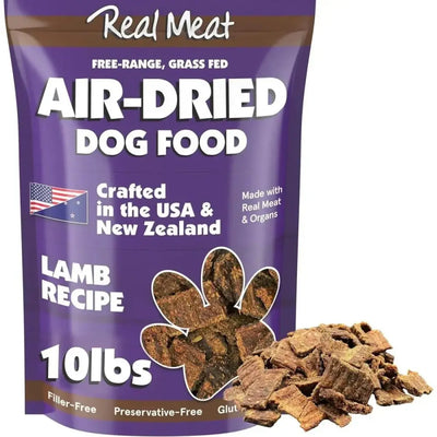 Real Meat Air Dried Grass - Fed Lamb Dog Food 10lb - Talis Us