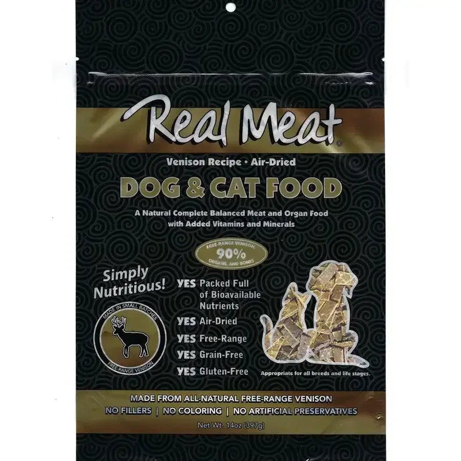 Real Meat® Air - Dried Venison Cat & Dog Food 5 Oz - Talis Us