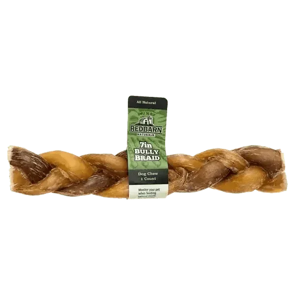 Redbarn Braided Bully Sticks 7" Dog Treats 3 Pack - Talis Us
