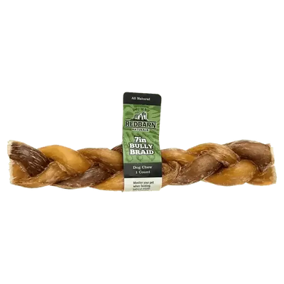 Redbarn Braided Bully Sticks 7" Dog Treats 3 Pack - Talis Us
