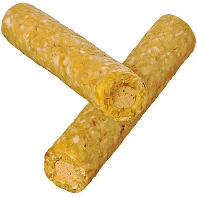 Redbarn filled munchie retriever dog treats in cylindrical shape, ideal for chewing and tasty enjoyment