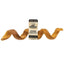 Redbarn odor free bully spring dog chews in a twisted shape, perfect for long-lasting chew sessions