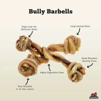 Redbarn Pet Products Bully Barbells Dog Treat Redbarn