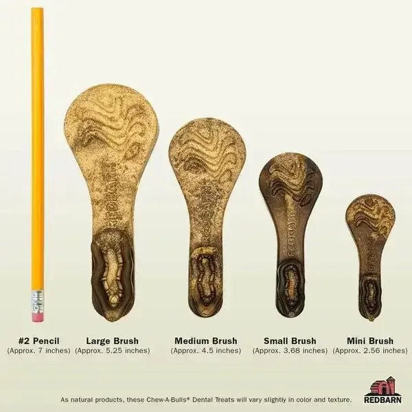Redbarn Pet Products Chew - A - Bulls Brush Dog Dental Treat - Talis Us