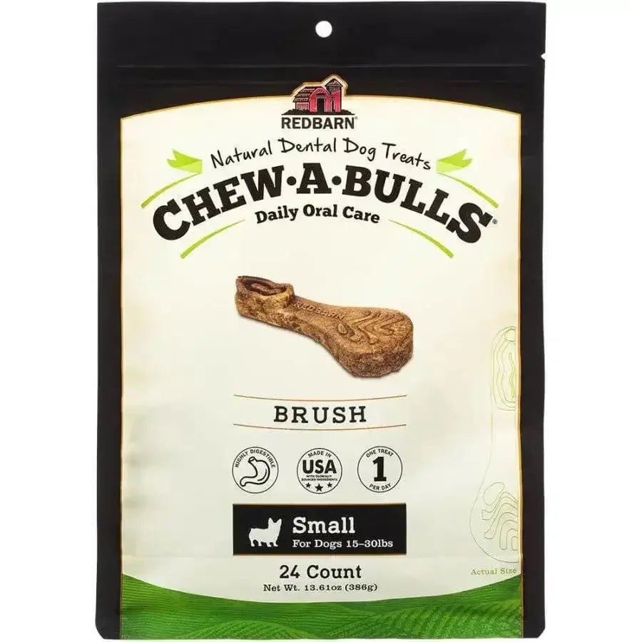 Redbarn Pet Products Chew - A - Bulls Brush Dog Dental Treat - Talis Us