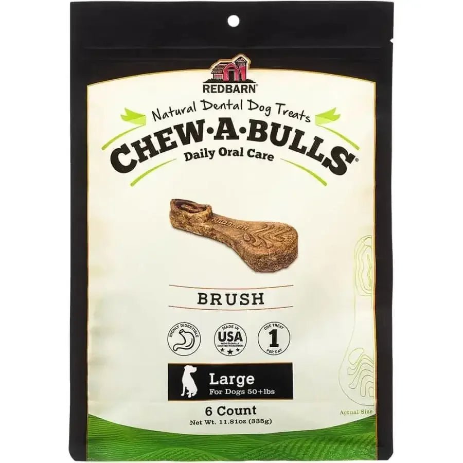 Redbarn Pet Products Chew - A - Bulls Brush Dog Dental Treat - Talis Us