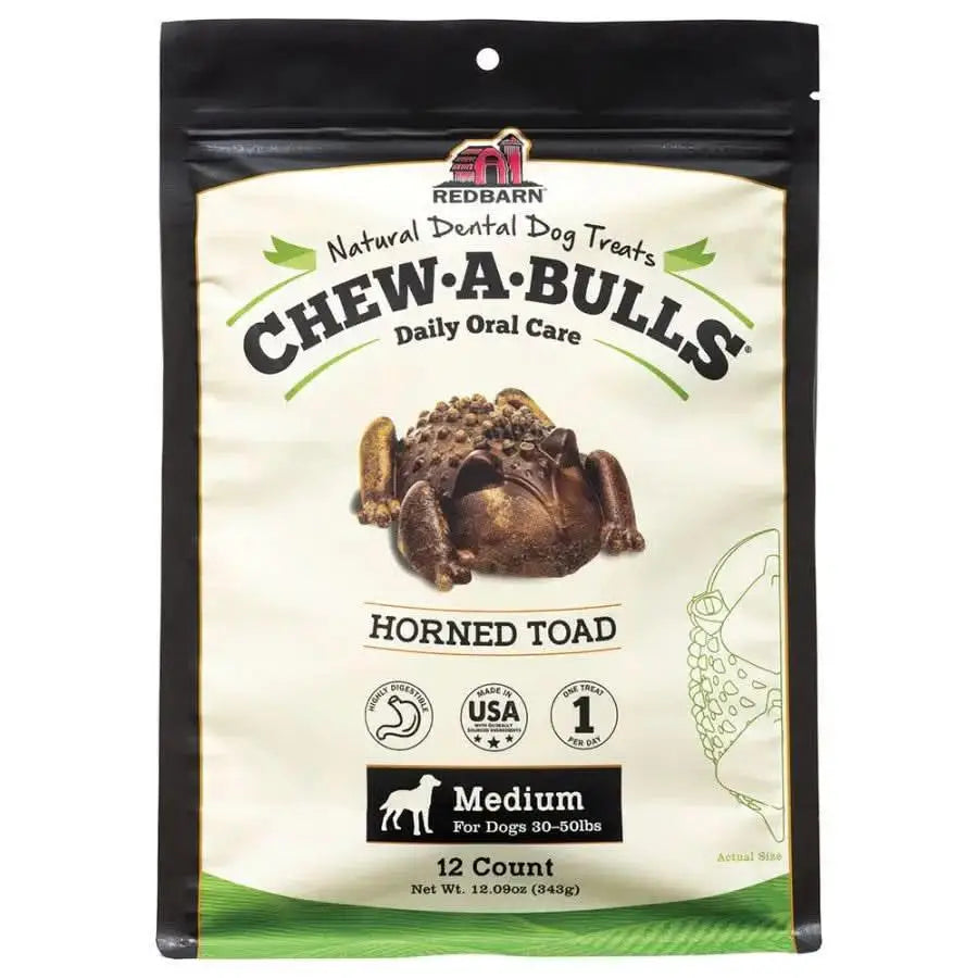Redbarn Pet Products Chew-A-Bulls Toad Dog Treat Redbarn