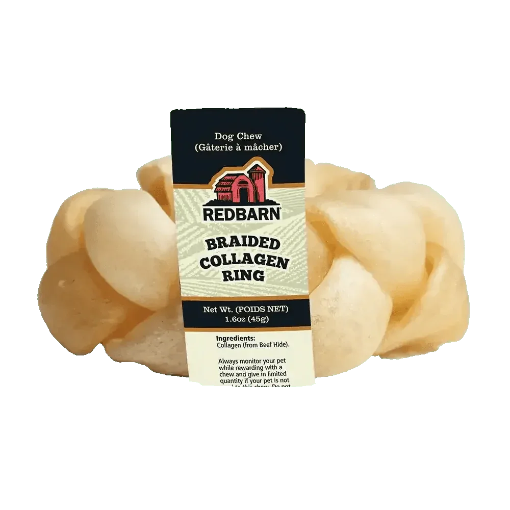 Redbarn Pet Products Collagen Braided Ring Dog Treat 15 ct - Talis Us