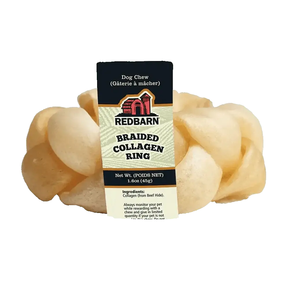 Redbarn Pet Products Collagen Braided Ring Dog Treat 15 ct - Talis Us