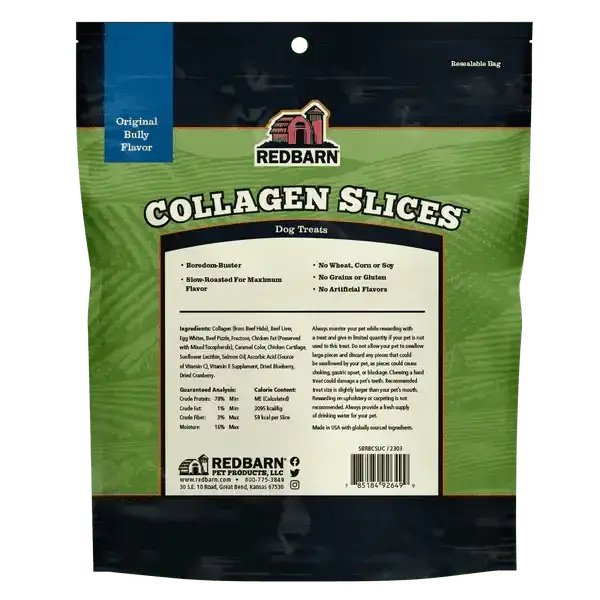 Redbarn Pet Products Collagen Slices Dog Treat 12 oz - Talis Us