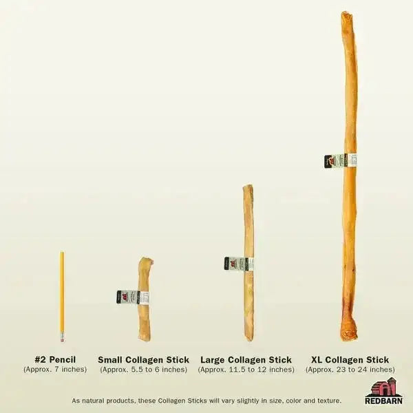 Redbarn Pet Products Collagen Sticks Dog Treat 30 in, 25 ct - Talis Us