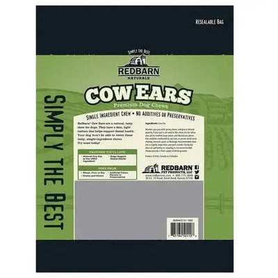 Redbarn Pet Products Cow Ear Chewy Dog Treat 10 Pack - Talis Us