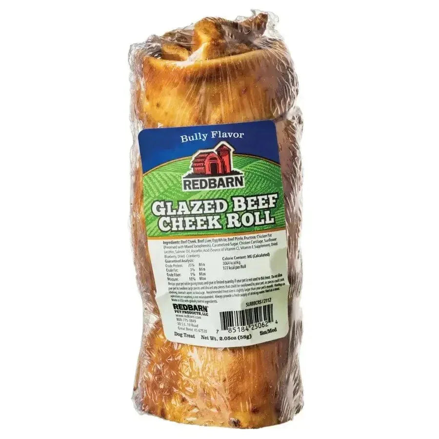 Redbarn Pet Products Glazed Beef Cheek Roll Dog Treat - Talis Us