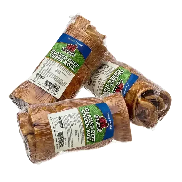 Redbarn Pet Products Glazed Beef Cheek Roll Dog Treat - Talis Us