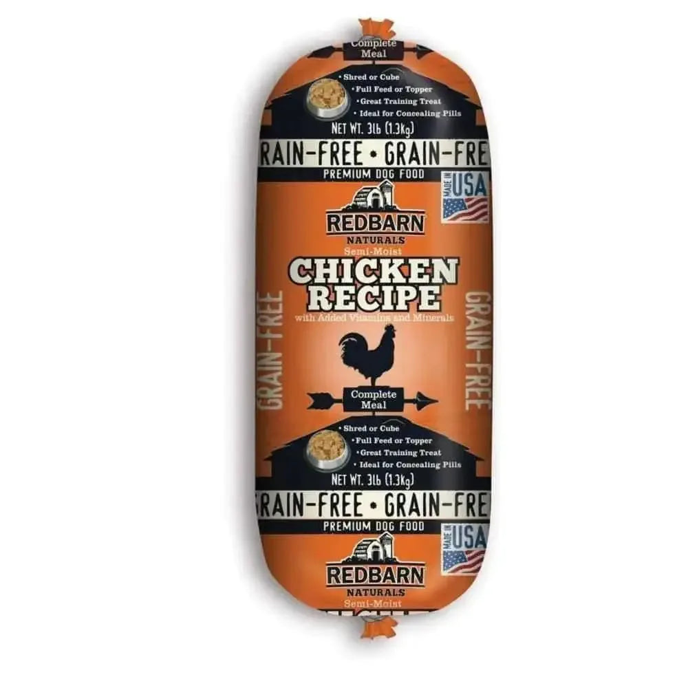 Redbarn Pet Products Grain Free Chicken Dog Food Roll 3 lb Redbarn