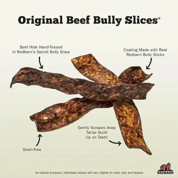 Redbarn Pet Products Natural Bully Slices Hickory BBQ Flavor Dog Treat 9 oz - Talis Us