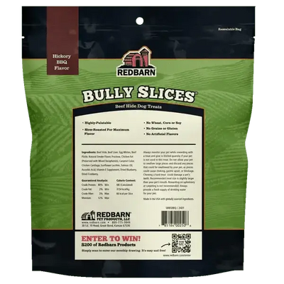 Redbarn Pet Products Natural Bully Slices Hickory BBQ Flavor Dog Treat 9 oz - Talis Us