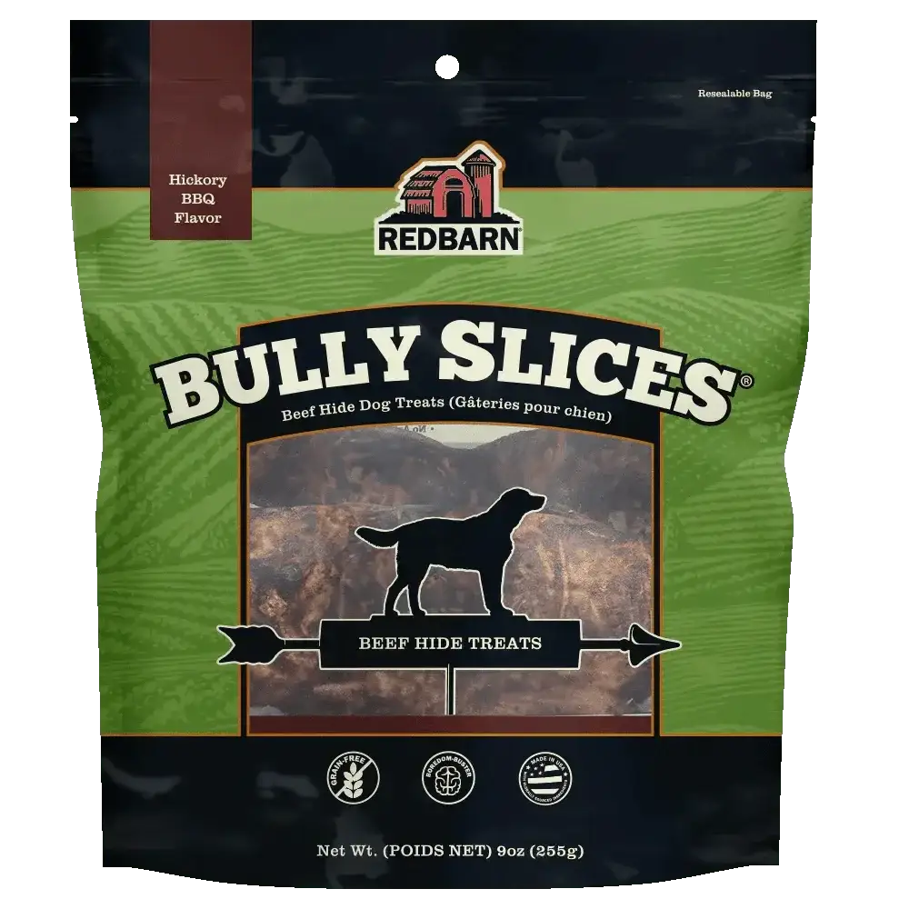 Redbarn Pet Products Natural Bully Slices Hickory BBQ Flavor Dog Treat 9 oz - Talis Us
