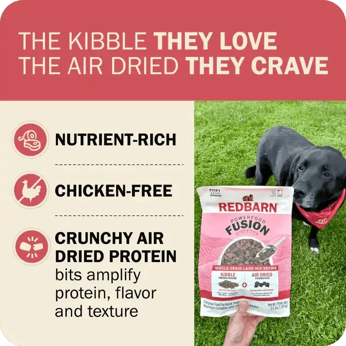 Redbarn Pet Products Powerfood Fusion Whole Grain Land Mix Beef Recipe Dry Dog Food - Talis Us