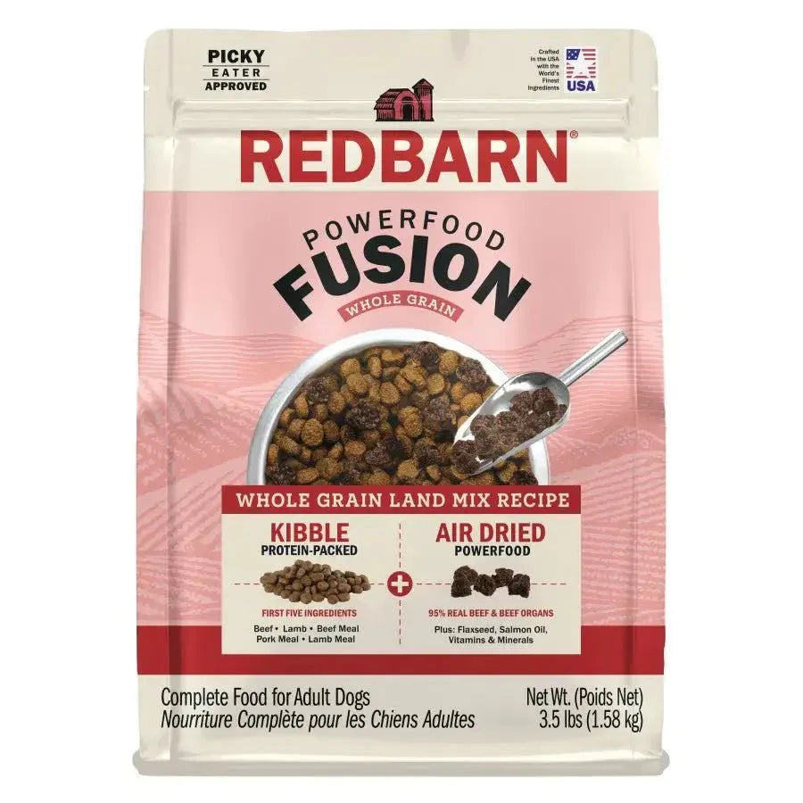 Redbarn Pet Products Powerfood Fusion Whole Grain Land Mix Beef Recipe Dry Dog Food - Talis Us