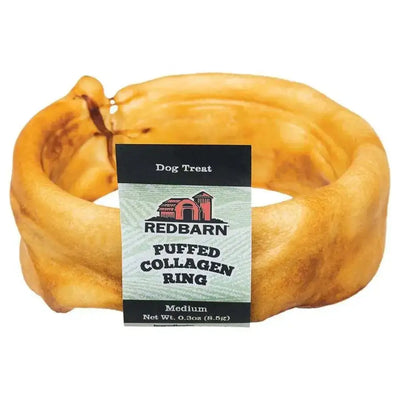 Redbarn Pet Products Puffed Collagen Ring Dog Treats 20ea/3 in Redbarn