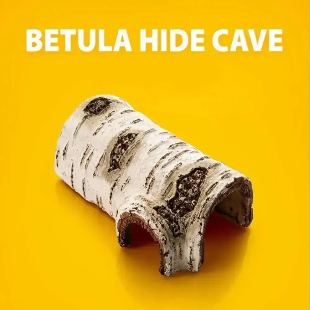 Reptile Habitat Resin Ornament Hideout Cave Bark Bend Leopard Gecko Spider Snake Turtle - Talis Us